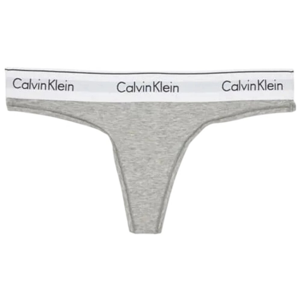 Calvin Klein Women’s Thong F3786 Underwear - NIB - Grey